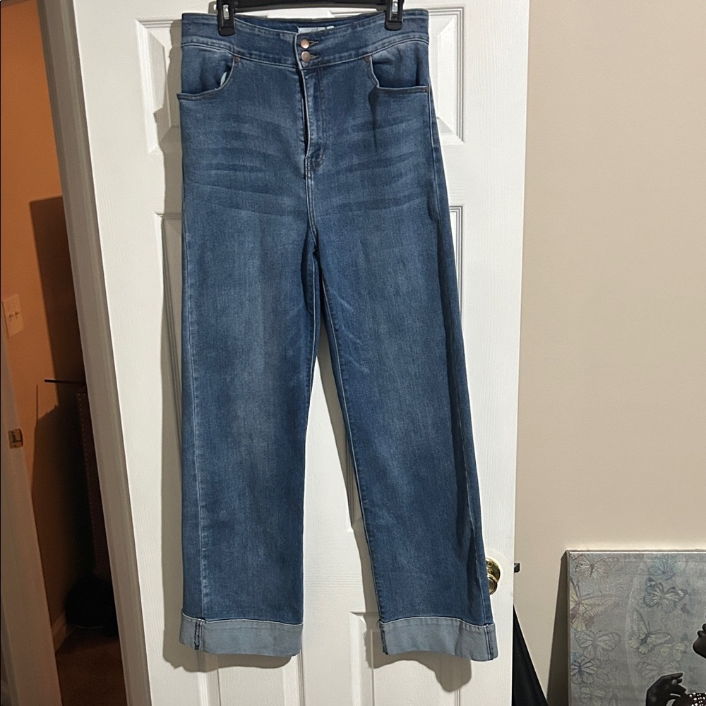 Fashion Nova Classic Blue Women's wide leg jeans